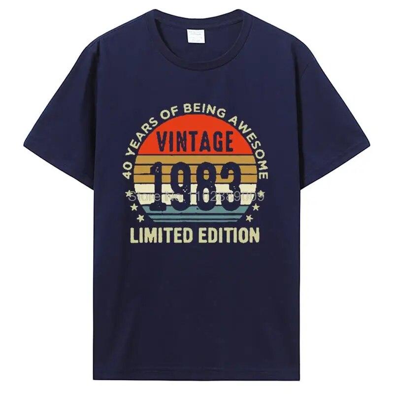 The Best Birthday Present Ever T Shirt For Unisex And Women Old Gifts Vintage 1983 Limited Edition Birthday TShirt Cotton Tees