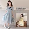 Girls' Stylish Summer 2026 Short Sleeve Princess Dress for Medium and Large Children