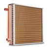 VEVOR 20"x 20"/50.8 X 50.8 Cm Heat Exchanger Water To Air 3-Row 3/8"/ 1 Cm Copper Ports 242 Fins