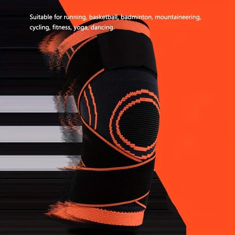 1PC Essential Sports Protection Tool, Bandage-type Compression Knee Pads, Protective Design,breathable Fabric Design New