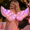 Realistic Angel Wings for Photography LED Light Up Feather Costume Kids, Cupid Parties Glowing Fairy Wings, Halloween Cosplay Party Performance Props