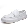 Fashion 2025 Men's Eco-Friendly Leather Casual Shoes New Fashion Streetwear Sneakers Non-Slip Sole & Memory Foam Insole for Daily Wear