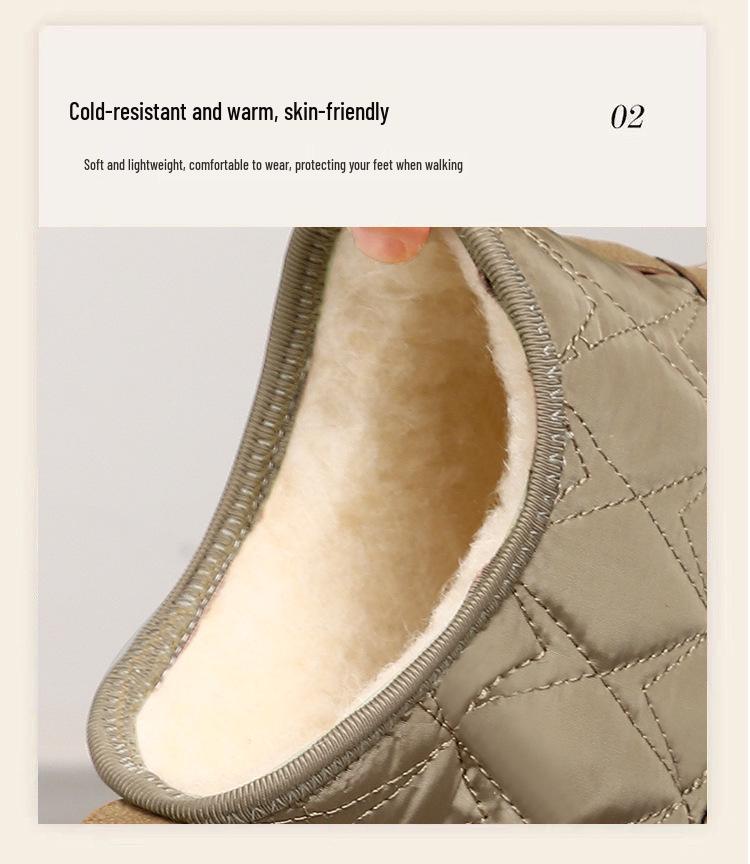 Damen High-Top Fleecegefütterte Schneestiefel - Kältefest, Warm und Stilvoll Baumwollstiefel