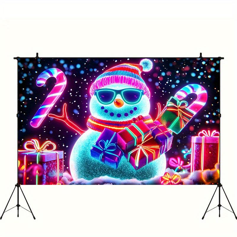 Party Backdrop Snowman Celebration Photo Booth Party Decor