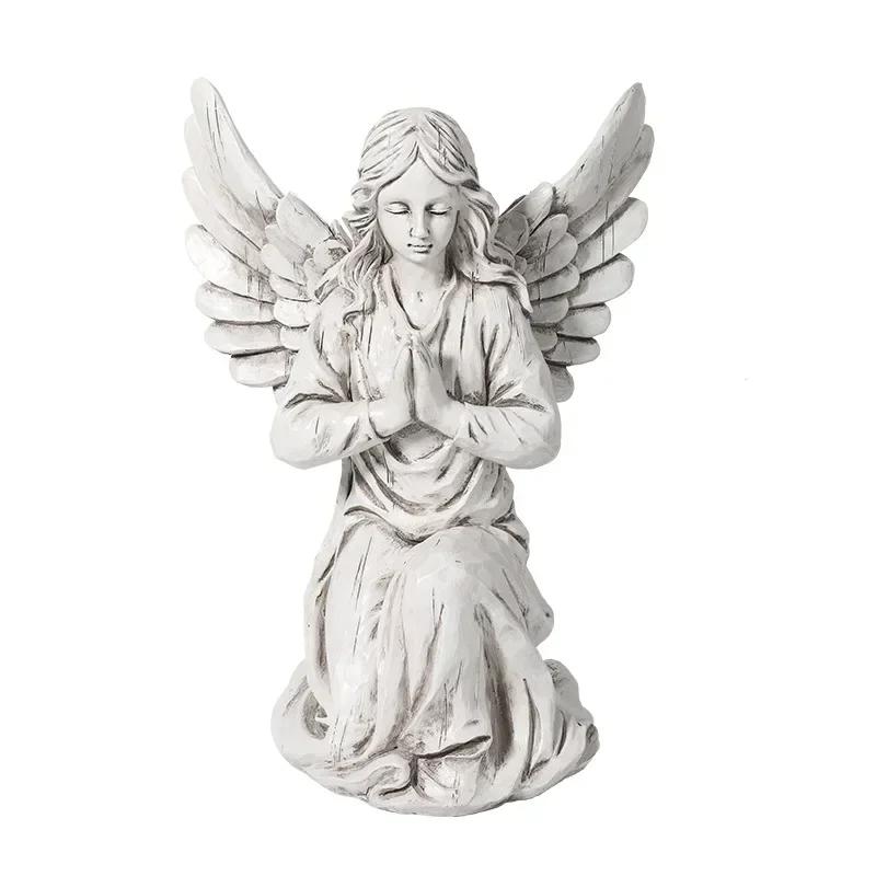 Angel Statue European Resin Angel Decoration Statue Outdoor Home Desktop Garden Gift