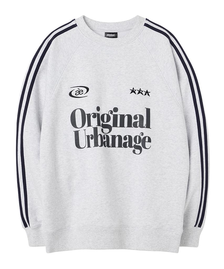 URBANAGE Original Raglan Sweatshirt_White Melange