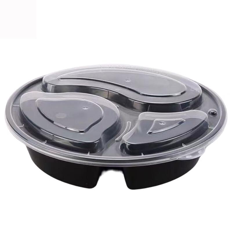 Anju Xiansen 3-Compartment Round Takeaway Container
