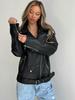 2026 European-Style Women's Oversized Leather Jacket - Autumn New Arrival