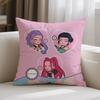 Kpop Demon Hunters Cushion Cover Sofa Anime Pillowcase Home Use