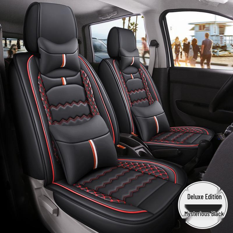 Wuling Hongguang S/Rongguang V/Ouno S/Oshan X70A Full Coverage Leather Car Seat Cover for Seven-Seater