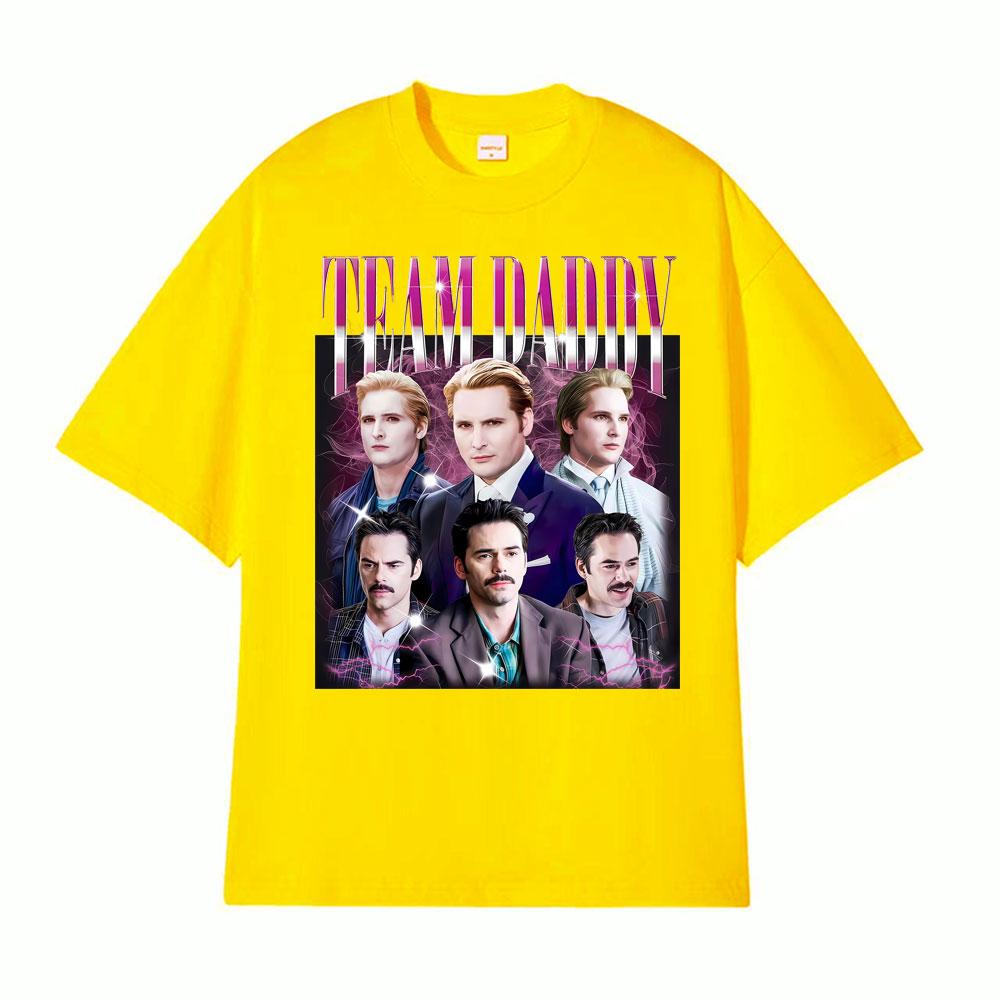 Team Daddy Twilight Vintage Movie Graphic Tshirt Streetwear Unisex Classic Fashion T Shirts Unisex Oversized High Quality Tshirts