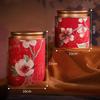 Exquisite Floral Tea Canister for Black, Green, Longjing Teas - Creative, Portable, and Sealed.