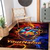 Fc Barcelona Personalized Text Carpet Perfect for Hallway Dormitory Dining Room Game Room Antislip Carpet Decorate Offices Best for Christmas