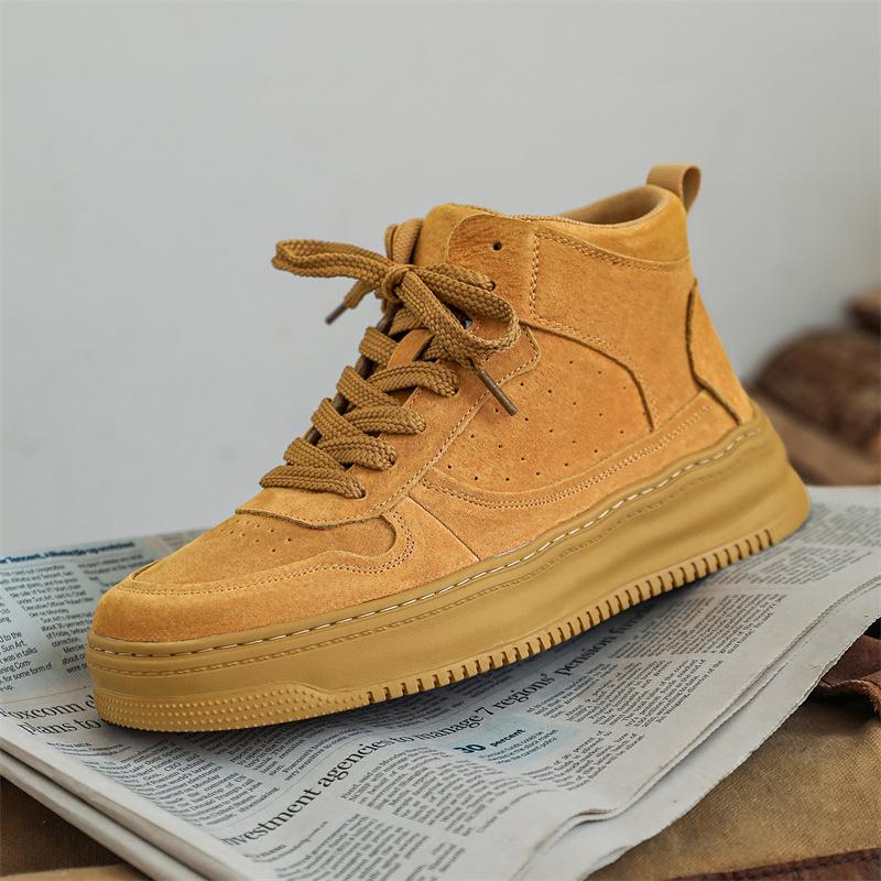 

Кожаные полусапоги Мартин ретро 2025 новая весна и осень мужская уличная спортивная и повседневная рабочая обувь мужская обувь 44