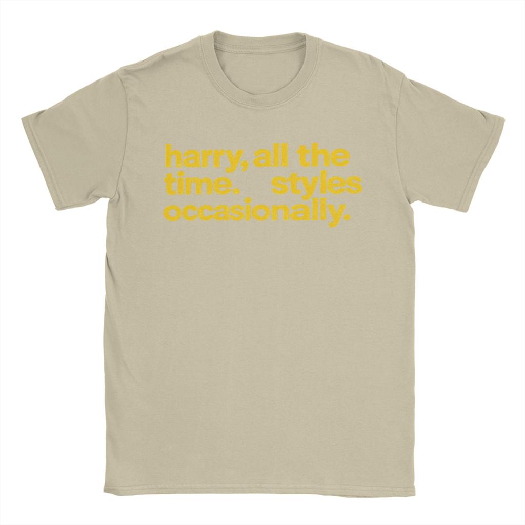 Unisex Kiss All the Time T Shirts HarryStyles Cotton Tops Hipster Short Sleeve O Neck Tee Shirt Gift Idea TShirts