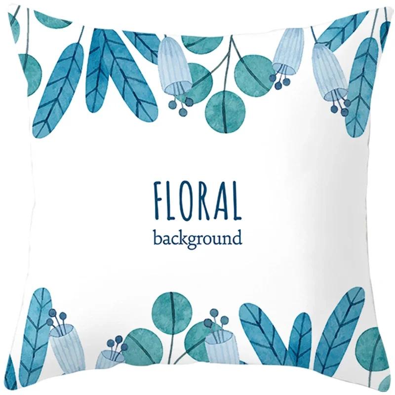 Summer Nordic Plant Pillow Case Tropical Style Cushion Cover Polyester  Pillow Cushion Covers Funda x