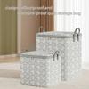 Portable With Handle Clothes Storage Bins Foldable Large Capacity Wardrobe Sorting Storage Bucket Dust-Proof Cherry Blossom