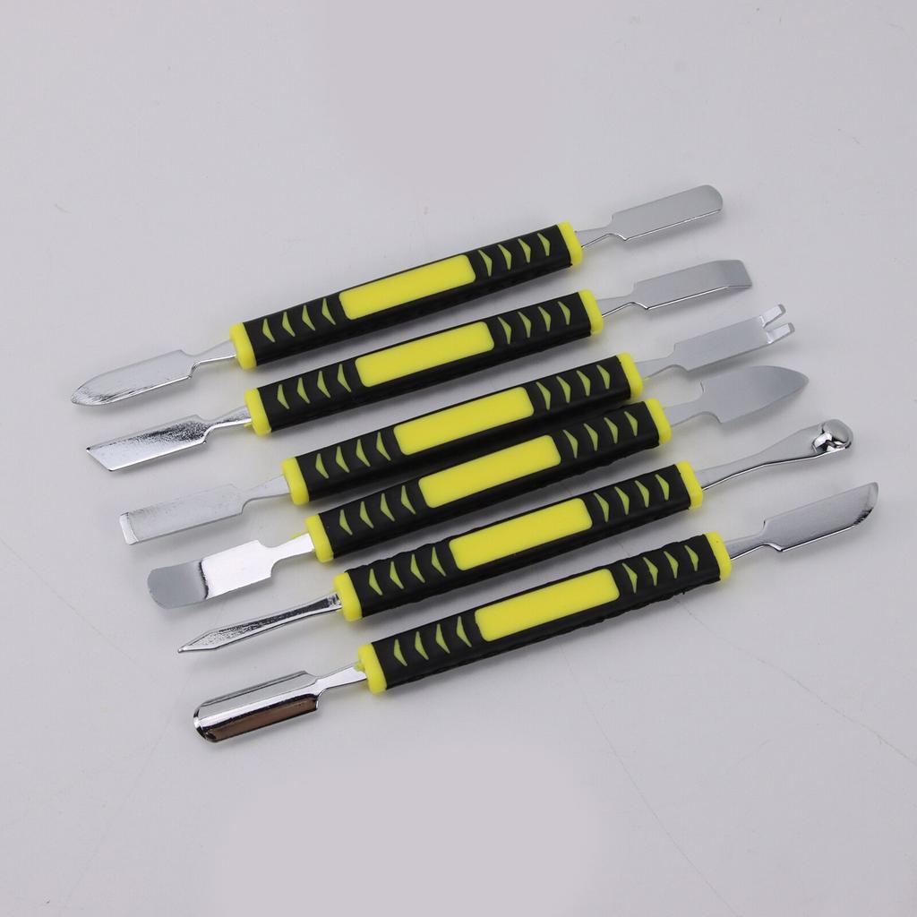 6PCS Metal Crowbar with Two Ends Universal Mobile Phone Digital Home Appliance Product Dismantling Stick Shell Opening Tool
