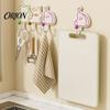 Modular Splicing Hooks for Entryway Cartoon Puzzle Key Hook, Heavy Duty Traceless Plastic Wall Hanger, Adhesive Aprons Space Saving Self Hook Spatulas