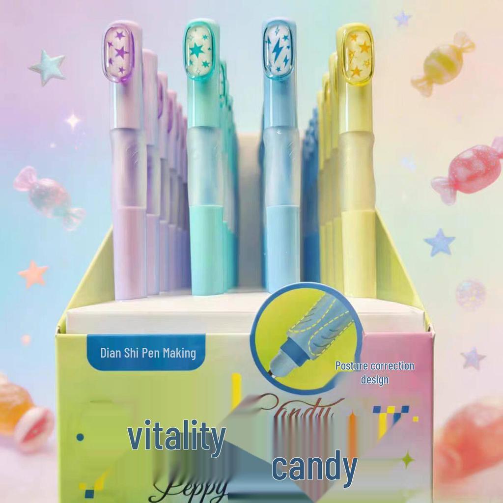 DianShi YuanQi EF Fine Nib Fountain Pen for Posture Correction - Ideal for Primary School Students Writing Practice (DS768S)