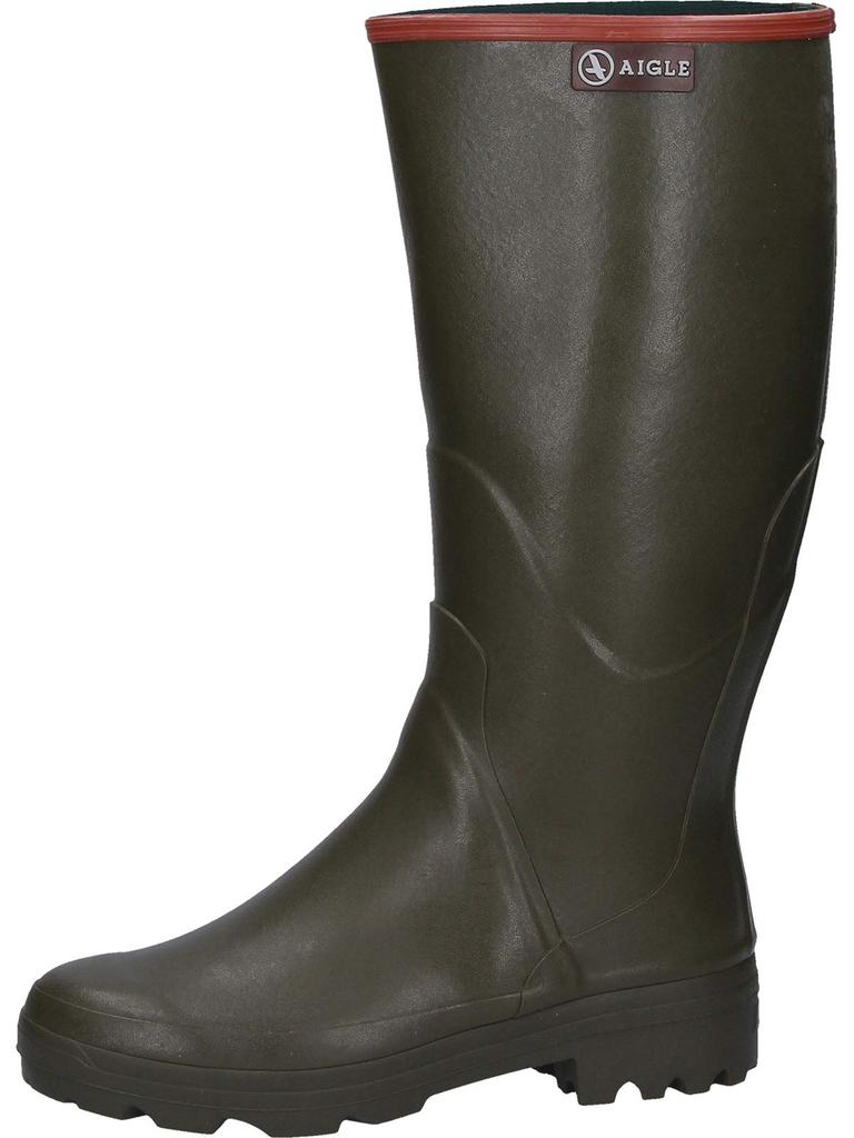 Aigle Official Chambord Pro 2 Khaki Rubber Rain Boots Men's