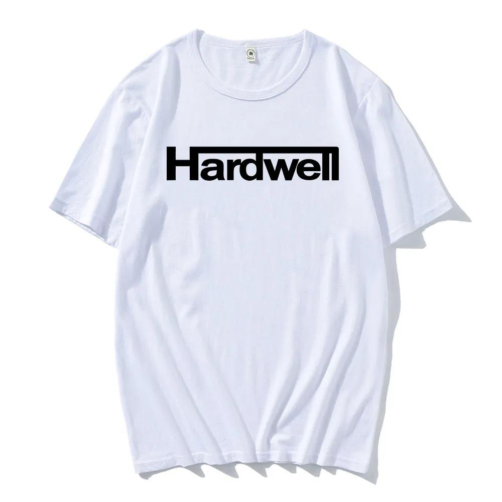 DJ Hardwell Logo Print TShirt 100 Cotton Short Sleeve Mens Tee Unisex HipHop Street Style Casual Crew Neck Women Men Tshirt