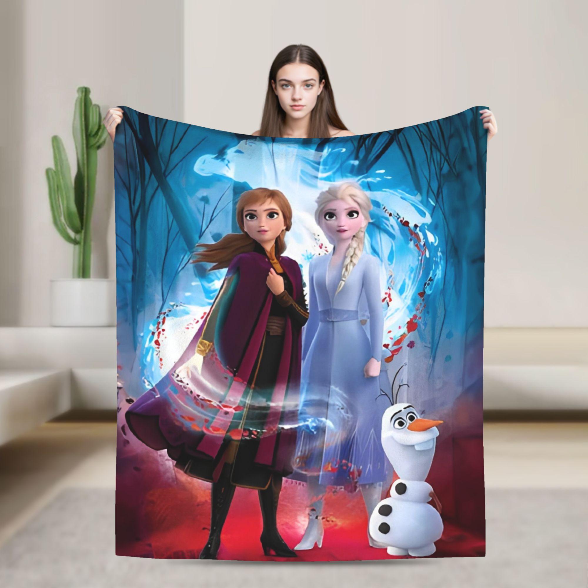 

Одеяло Флис Замороженная Принцесса Эльза Зима Снежная Королева Дышащее Легкое Тонкое Плед для Дивана Спальни Квилт 30x40in