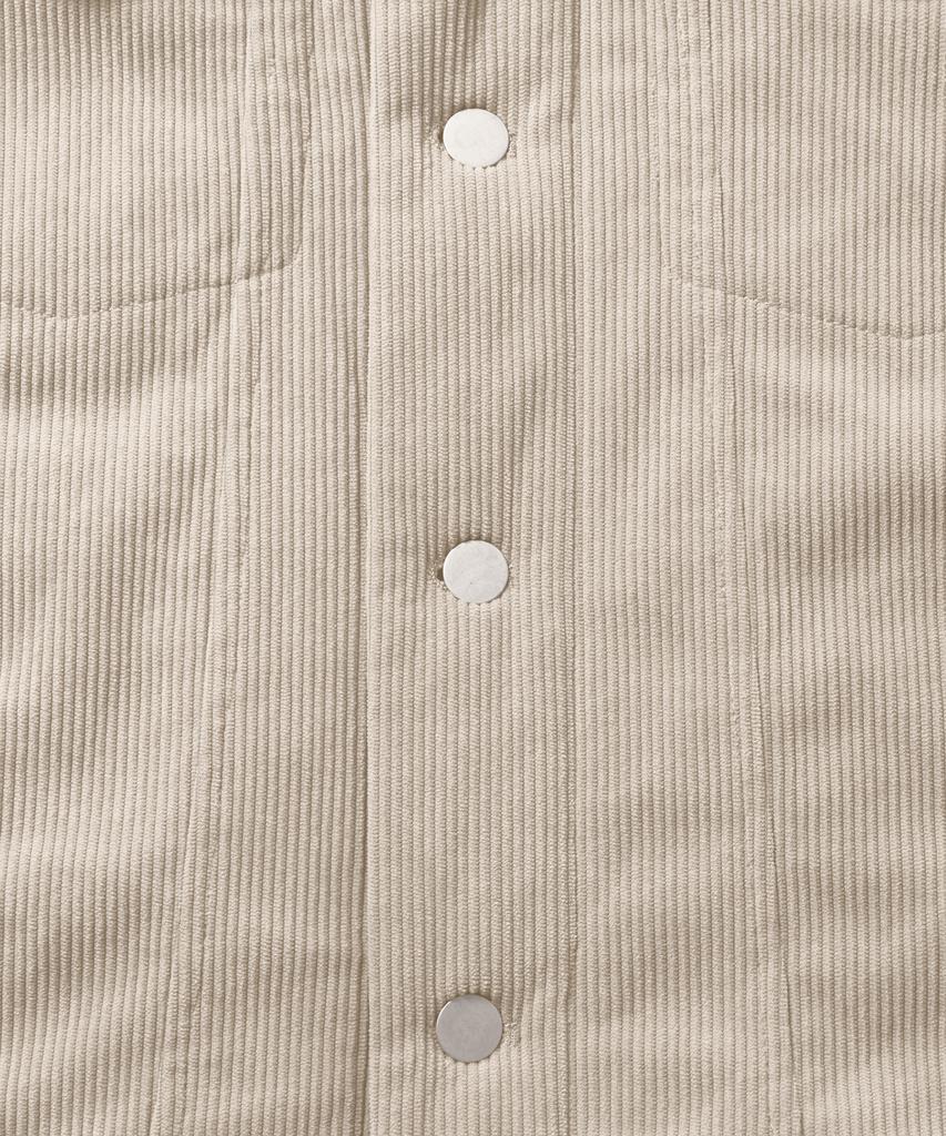 Musinsa Standard Corduroy Oversized Padded Trucker Jacket [Cream]