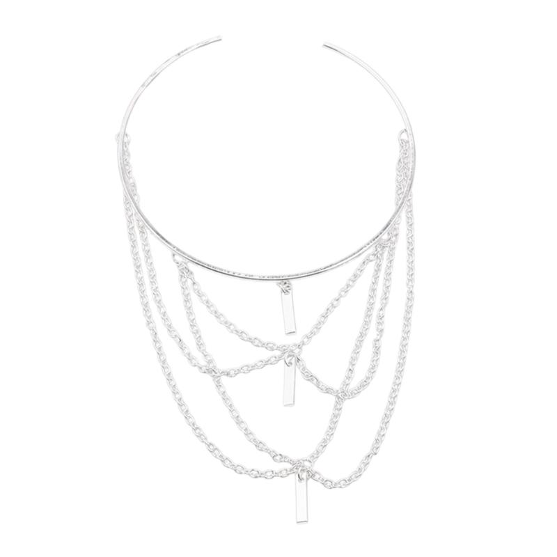 Women's Stacked Fringe Arm Chain Jewelry Customizable Fit Alloys Arm Bracelet for Casual and Formal Occasion