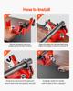 VEVOR Heavy-Duty Pipe Chain Vise, 1/2" - 8" Pipe Capacity, 34.6" Rugged Chain & Cast Iron Base
