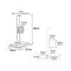 Yamazaki Jitsugyo Stick Cleaner Paper Pack & Charger Storage Stand White W18 x D27 x H40cm Tower Cordless Vacuum Cleaner Stand Stores Charger and