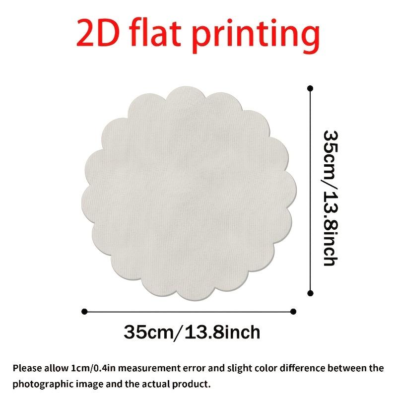 Christmas Themed Exquisite Printed Wavy Placemats, Red Berries, and Golden Pine Branch Patterns, Non-slip, Heat-resistant, Suitable for Holiday Table