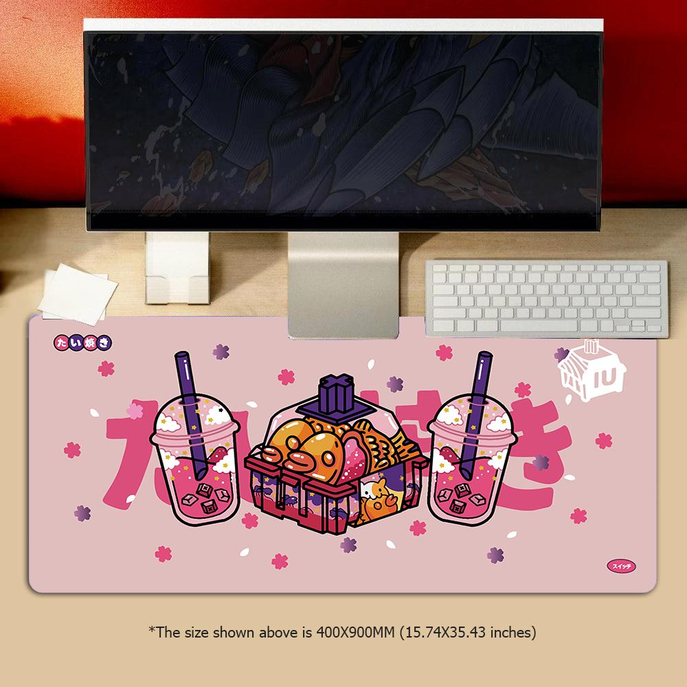 Large Mouse Pad Gaming Mousepad Milk Tea Mouse Mat Switch Gamer Mousepads XXL Pink Table Pads Keyboard Mats Desk Carpets Rugs