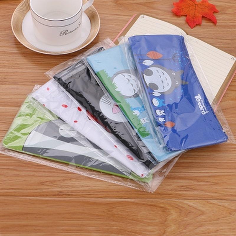 Cartoon Chinchilla Pencil Case Cute Female Student Canvas Pencil Case 1pc