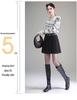 Women's 2025 Autumn/Winter High-Waisted Pleated Wool A-line Mini Skirt