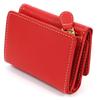 Geldbörse geprägt, die Kratzer weniger sichtbar macht PH0635 Naht 70915 [Kitamura] Dreifach Rot/Elfenbein [Rot]