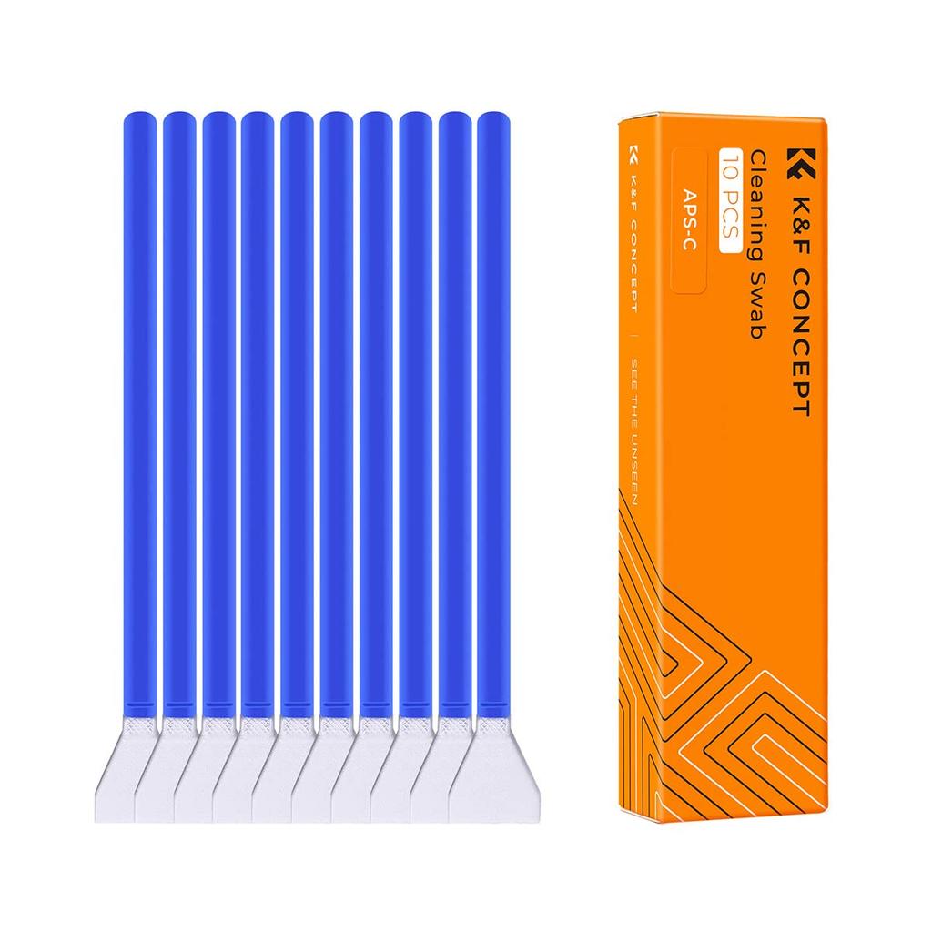 Concept Image Sensor Cleaning Swabs Ideal for DSLR and Mirrorless Cameras K&F (APS-C) - 10-Pack