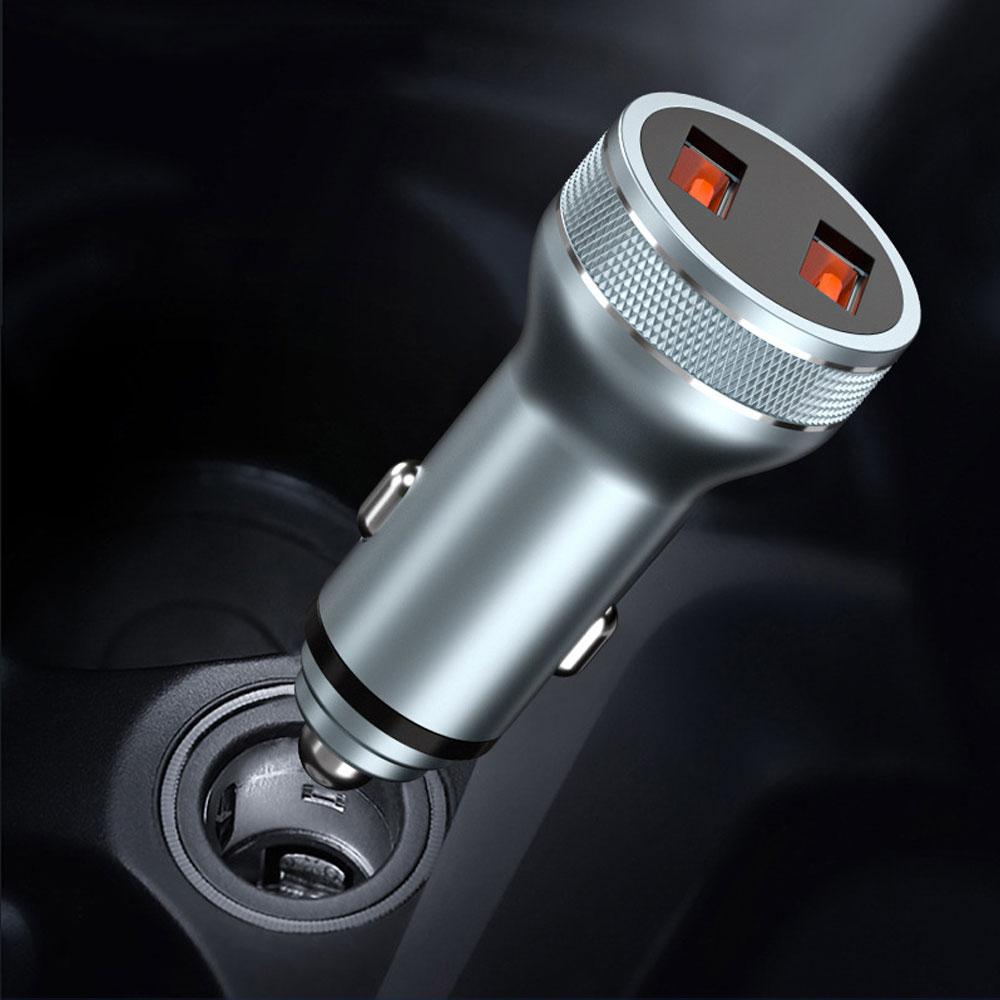 USB / Typ-C Autoladegerät Quick Charge 3.0 Schnelllade-Ladegerät für iPhone 13 Samsung Huawei Typ-C QC PD Handy-Ladegerät