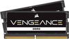 CORSAIR VENGEANCE DDR5 4800MHz Laptop 64GB X CMSX64GX5M2A4800C40 Black Memory, [2 32GB] SO-DIMM, (PC5-38400),