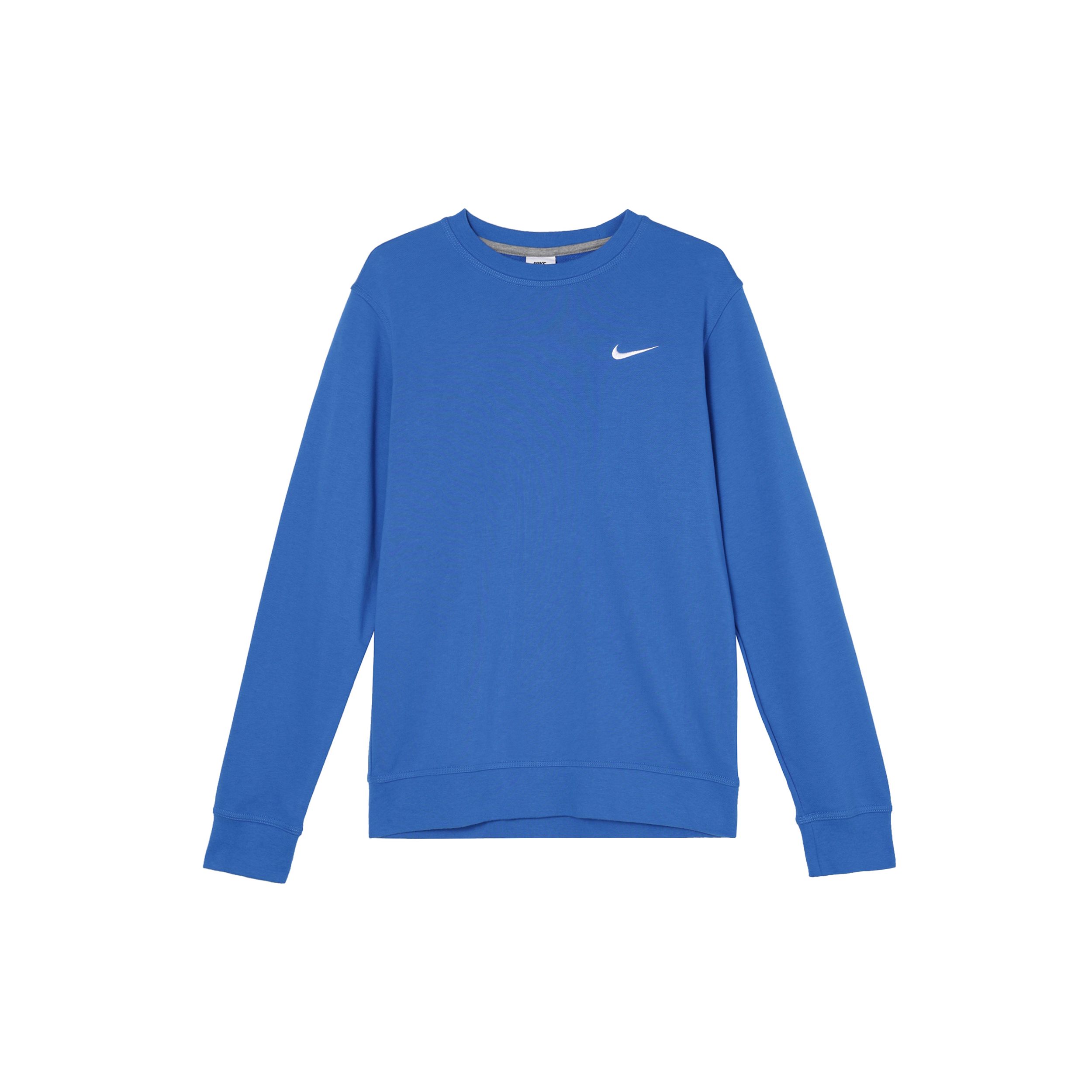 

Мужская однотонная толстовка с круглым вырезом и логотипом Nike, синие AA3178-403 M