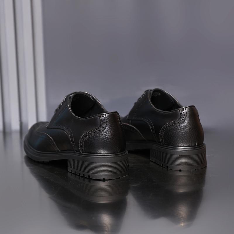 Golden Sapling Wingtip Brogues Shoes for Men Retro Genuine Leather Derby Shoe Male High Quality Lace Up Formal Shoes Footwear