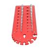 Nut and Bolt Thread Checker, Aluminum Alloy Thread Checker, Bolt and Nut Identification Gauge, Wall-Mountable Bolt Size and Thread Gauge