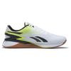 Reebok Nano X3 Unisex Footwear White Orange Flare Solar Acid Yellow HP6073
