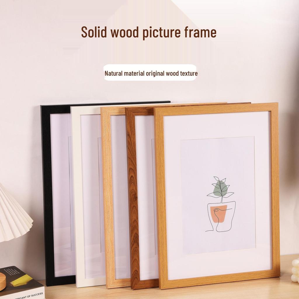 Large Simple Wooden Photo Frame A3/A4 for Wall Hanging