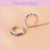 Unique Alloy Geometric Ear Cuffs With Bright Rhinestones For Summer Fashion