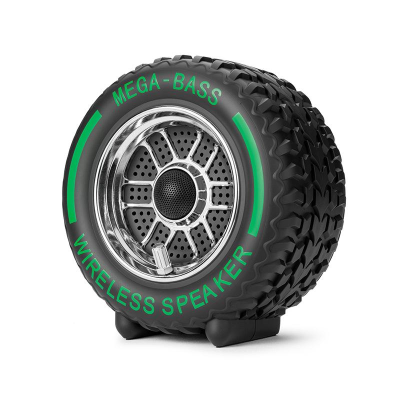 

Bluetooth-динамик Hi-Fi стереозвук Громкоговоритель Extra Bass с микрофоном в форме колеса Портативная игровая музыка Открытый красочный свет