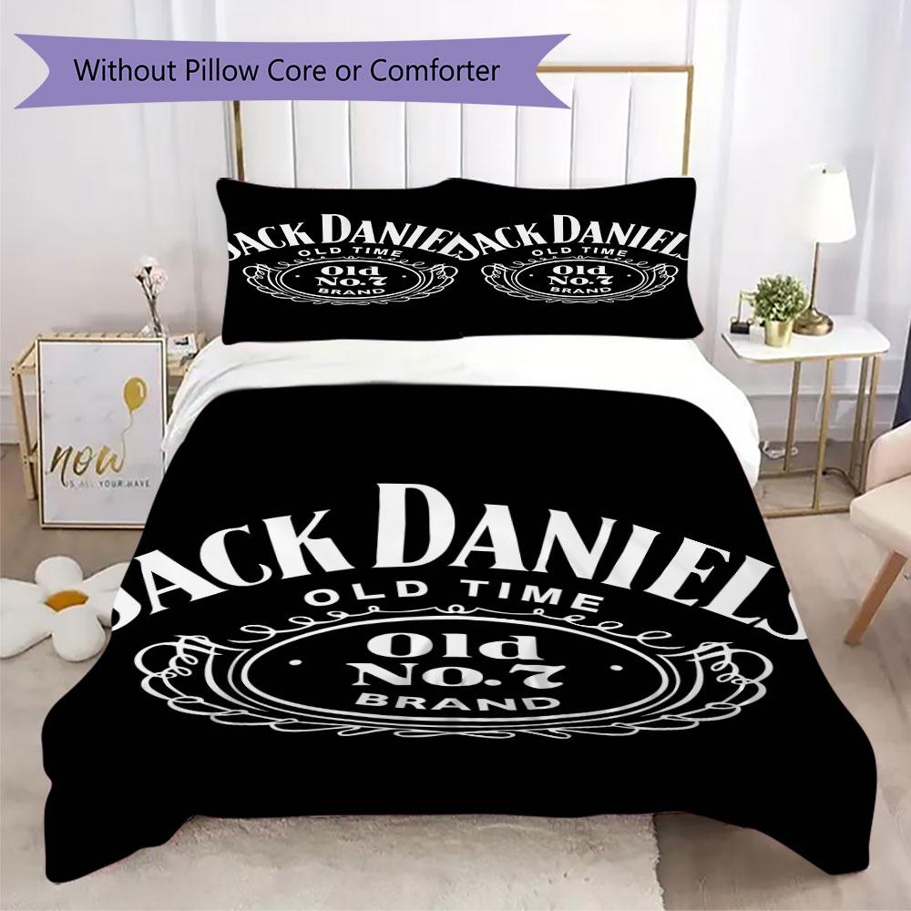 JACK DANIELS whisky Prints bedding, duvet cover and pillowcases, birthday gift (1 duvet cover + 2 pillowcases, pillow insert not included)JM001