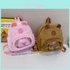 Capybara Plush Backpack With Zipper Closure For Daily Casual Use