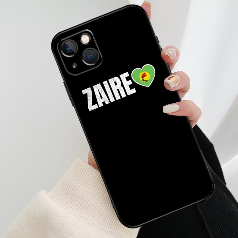 Custodia per Telefono con Bandiera dello Zaire per iPhone 17 Pro Max 16 15 14 11 12 13 Pro Max mini 15 16 Plus 16e 17 Air Cover