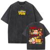 Band Morat Yem Buen Provecho 2026 World Tour Washed T-Shirt Men Women Fashion 90s Vintage Cartoon Oversized T Shirts Streetwear